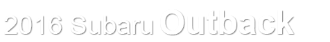2016 Subaru Outback